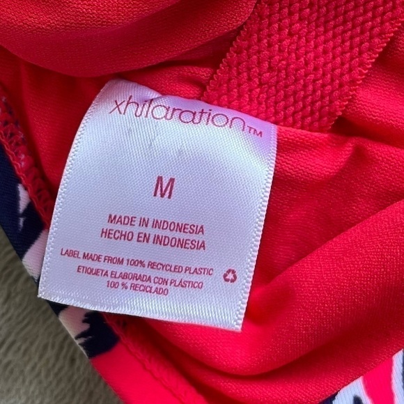 Xhilaration Lace-Up Front Scoop Back one-piece Swimsuit size M - Picture 7 of 7